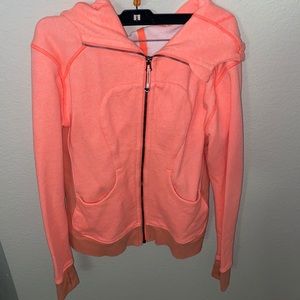 Peach orange lululemon jacket